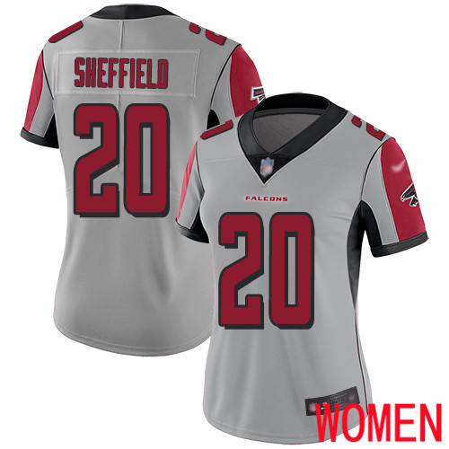 Atlanta Falcons Limited Silver Women Kendall Sheffield Jersey NFL Football #20 Inverted Legend->atlanta falcons->NFL Jersey
